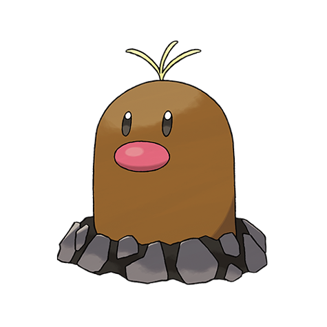 Diglett Alola official artwork