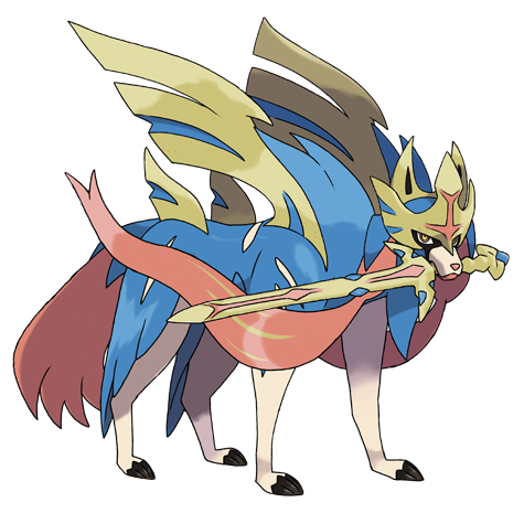 Zacian Crowned official artwork