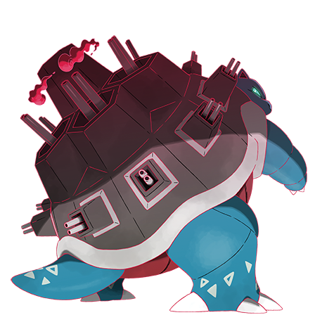 Blastoise Gmax official artwork