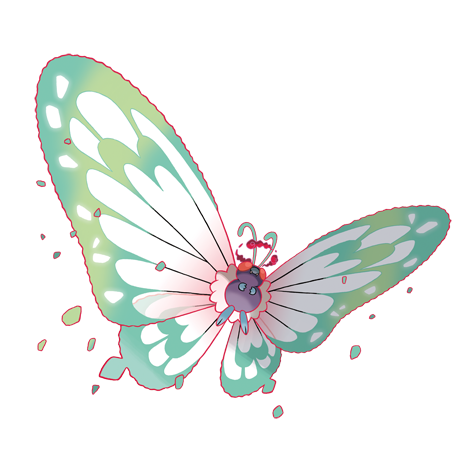 Butterfree Gmax official artwork