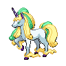 Rapidash Galar shiny sprite