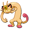 Meowth Gmax shiny sprite